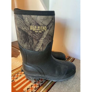 Redhead Camo Neoprene Kids 2 Boots Camouflage Rain Muck Hunting Rubber Cabelas